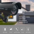 thumbnail image 4 of Fausse Caméra de Sécurité Dôme avec DEL Rouges Clignotantes, Mannequin de Surveillance Simulée à Énergie Solaire pour Dissuasion Intérieure Extérieure Maison Bureau Boutique, 4 of 7