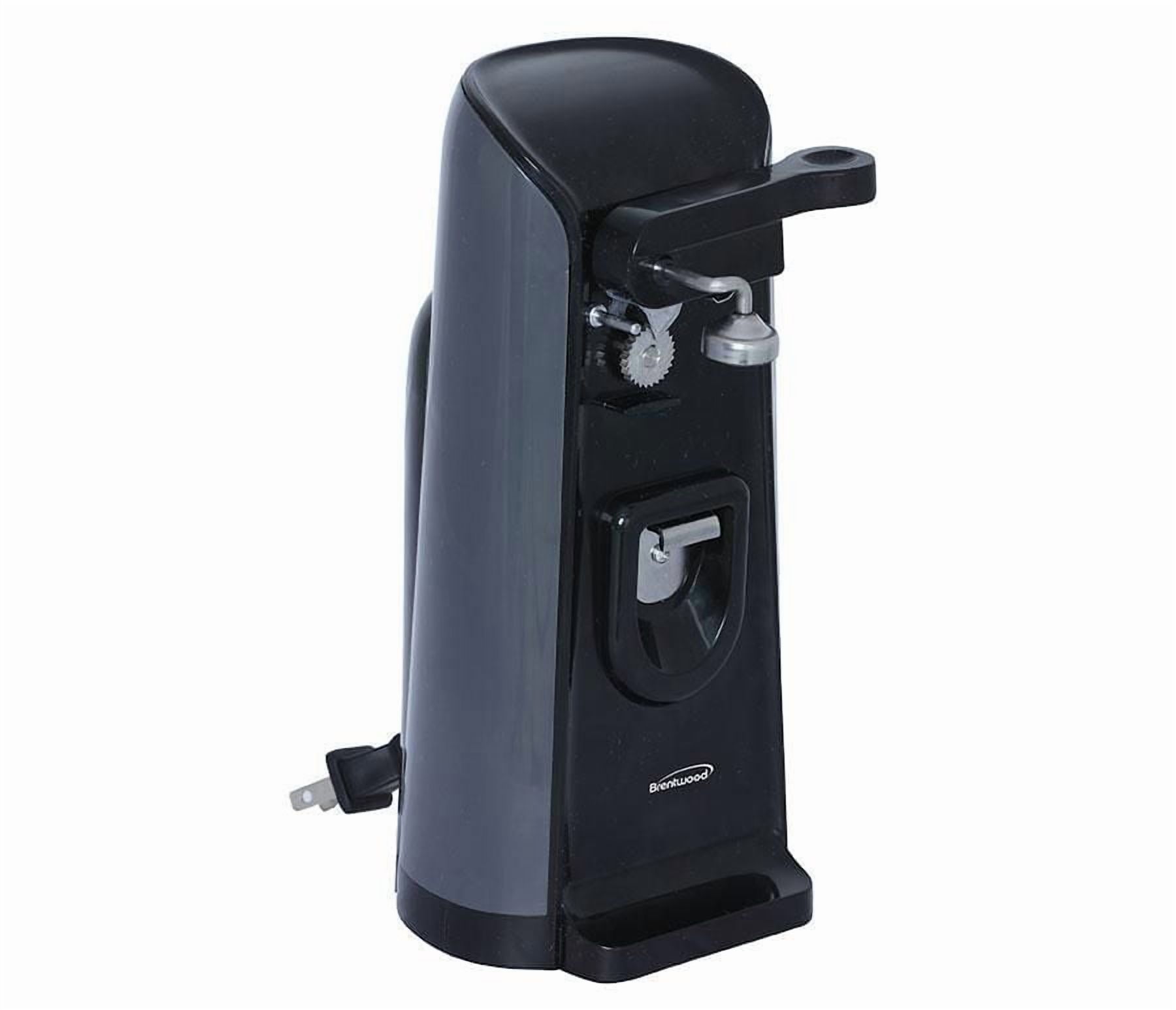 Ouvre-boîte électrique Brentwood avec affûteur de couteau et ouvre-bouteille