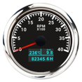 thumbnail image 1 of 3 in 1 Tachometer Gauge 8000/ 6000/ 4000 RPM 85mm Waterproof Tacho Meter LED Water Temp Oil Pressure Hour Meter For Boat Car ,Easy to Calibrate, 1 of 7