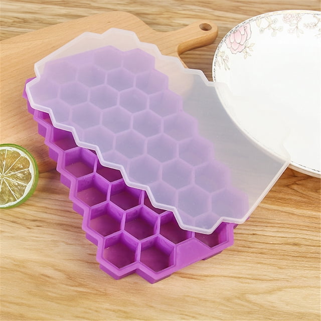 Dvkptbk Ice Cube Mold Honeycomb Shape Ice Maker Ice Tray Ice Storage Containers Kitchen Gadgets