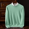 thumbnail image 2 of cfhntfmh Sweaters for Men Soft Crewneck Basic Thermal Shirts Comfy Long Sleeve Knitted Pullover Sweaters Fall Winter Loungewear, 2 of 5