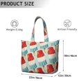 thumbnail image 3 of Colorful Ice Cream Dessert Print Travel Tote Bag Multipurpose Weekender Bag with Large Capacity Adjustable Strap, Ideal for Summer Outings Business Travel, 3 of 5
