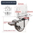 thumbnail image 1 of 1pcs Roulettes Robustes 20kg Roues Pivotantes Silencieuses pour Déplacer Meubles Chaise Berceau, 1 of 6