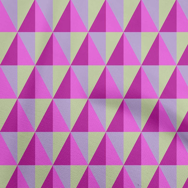 oneOone Rayon Fuschia Pink Fabric Geometric Fabric For Sewing Printed Craft Fabric By The Yard 56 Inch Wide
