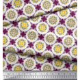 thumbnail image 2 of Soimoi Polyester Crepe Fabric Geometric & Flower Artistic Printed Craft Fabric by The Yard 42 Inch Wide, 2 of 3