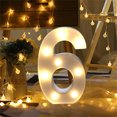 thumbnail image 1 of Vaidha Remote Control Alphabet Letter Lights LED Light Up White Plastic Letters Standin, 1 of 2