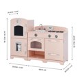 thumbnail image 4 of Teamson Kids Cuisine en Bois avec Accessoires de Réfrigérateur Jeu de Rôle Cuisine Rose, 4 of 10