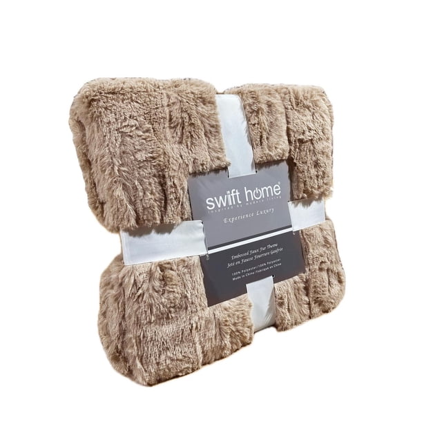 Swift Home Luxury Faux Fur Throw