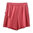 thumbnail image 1 of AherBiu Shorts Grande Taille pour Femmes, Pyjama Taille Haute, Shorts à Jambes Larges, Bas de Pyjama Confortables et Doux, Shorts, 1 of 7