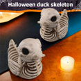 thumbnail image 4 of Halloween Duck Skeleton ,White Duck Skeleton Ornament, Duck Skeleton Model for Spooky Halloween Decor Skeleton 2PCS, 4 of 8