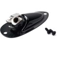 thumbnail image 2 of Boat Input Output Jack Plate Socket with Screws for Fender Strat Guitar Black, 2 of 5
