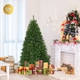 thumbnail image 3 of Costway 5Ft Pre-Lit Artificial Christmas Tree Premium Hinged w/ 150 LED Lights & Stand, 3 of 9