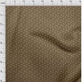 thumbnail image 4 of oneOone Tissu Georgette Viscose Brun Fauve Tissu Rétro Imprimé au Mètre 42 Pouces de Large, 4 of 5