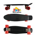 thumbnail image 1 of KOBE PENNY Planche à Roulettes - Plateau de 22 Pouces - Mini Cruiser Rétro STANDARD - Surface Gaufrée - pour Enfants et Adultes - Noir, 1 of 6
