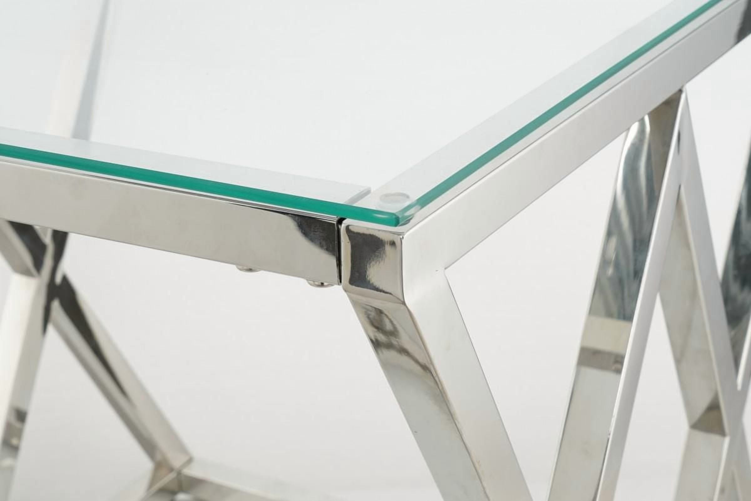Yalda Sofa Table, Silver