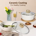 thumbnail image 3 of GIPP 21pcs Ceramic Coating Kitchen Cookware Sets,Pots and Pans Set Non stick,Dishwasher Safe Induction Cookware, 3 of 10