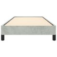 thumbnail image 4 of vidaXL Bed Frame Light Grey 100x190 cm Twin Velvet, 4 of 7