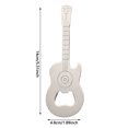 thumbnail image 2 of Stainless Steel Guitar Shaped Fridge Magnet - Decorative Practical Metal Magnet for Kitchen Room Decoration, 2 of 3