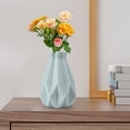 thumbnail image 1 of Drop Resistant Plastic Vase Hydroponic Flower Planter for Living Room Decor, Imitation Ceramic Home Decoration Centerpiece, 1 of 3