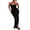 Black, variant on Gupgi Women Summer Black Tube Top Dress Off Shoulder High Split Backless Long Dress