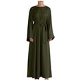 thumbnail image 2 of Abaya Longue pour Femmes, Robe Longue Musulmane, Kaftan Vintage Imprimé Floral, Maxi Islamique, Robes pour Femmes, 2 of 5