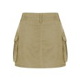 thumbnail image 4 of fheaev Jupe Cargo Très Extensible pour Femmes Jupe Mini en Denim Cargo Jupe en Denim avec Poche Jupe Mini Y2K Jupe-Short de Randonnée pour Femmes, 4 of 4