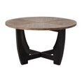 thumbnail image 1 of COZAYH Rustic Farmhouse Round Coffee Table with Crisscross Base for Living Room, 1 of 11