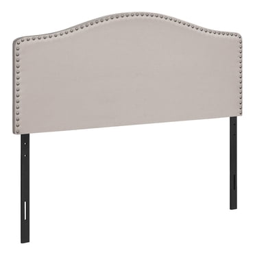 Monarch Specialties Lit, Tête De Lit Seulement, Taille Réelle, Chambre À Coucher, Rembourré, D'aspect Lin, Beige, Transitionnel