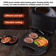 thumbnail image 3 of 750W Electric Panini Press  Press Aluminum Double Sided Nonstick Plate Panini Press  Maker Electric Indoor Grill for Breakfast, 3 of 7