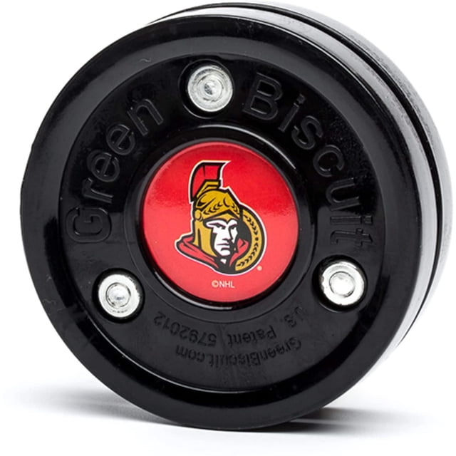 Green Biscuit NHL Training Puck - Ottawa Senators