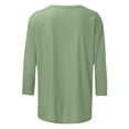 thumbnail image 5 of Amzcrzy Hauts pour Femmes T-Shirts Graphiques de Noël pour Femmes Mode Xmas Col Rond Manches 3/4 Hauts pour Femmes Décontractés Confortables Hauts d'Automne pour Femmes, 5 of 5