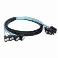 thumbnail image 1 of Straight Head Solid State Hard Drive Data Cable Mini Sas Cable 6gbps 4 Sata To 4 Sata Male To Male 7 Pin Hard Disk Drive Cable, 1 of 1