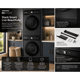 thumbnail image 2 of SAMSUNG Bespoke Front Load Washer Dryer Stacking and MultiControl Combo Kit, Includes Gap Cover to Fill Space Between Laundry Machines, Complete, SKK-9MCV, Brushed Black, 2 of 3