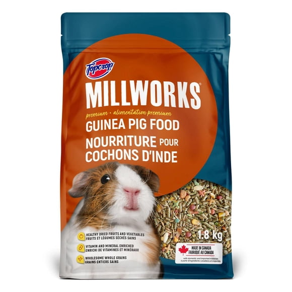 Topcrop Millworks Nourriture Premium pour Cochons d'Inde, 1.8kg