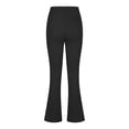 thumbnail image 2 of CFLVAEK Flare Dress Pants Women Tummy Control Elastic High Waisted Work Slacks Soft Bootcut Plain Color Office Trousers Casual Tall Length Lounge Business Pants M Black, 2 of 4