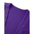 thumbnail image 4 of goowrom Manteau Cardigan pour Femme, Veste Courte à Manches Longues de Couleur Unie, Hauts Courts, 4 of 8