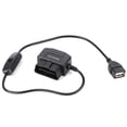 thumbnail image 4 of Fugacal 18.7in OBDII OBD Power Cable OBD2 To USB Charger Cable Dash Cam Hardwire Kit 16Pin Connector Charger For Car GPS DVR Dash Camera, 4 of 8