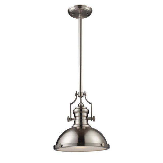 Elk Lighting Pendentif Chadwick en Nickel Satiné