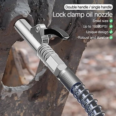 Lock The Lubricator with A Single Handle Grease Fitting