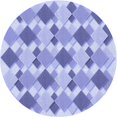 thumbnail image 1 of Ahgly Company Tapis d'Intérieur Lavable en Machine Carré Transitionnel Violet Pervenche, 3 Pieds Carré, 1 of 1