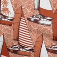 thumbnail image 1 of oneOone Rayon Orange Fabric Nautical Sewing Craft Projects Fabric Prints By Yard 56 Inch Wide, 1 of 5