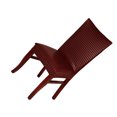 thumbnail image 2 of Transemion Easy To Assemble Chair Covers Instantly Transform Dining Area Fashionable Wine red stripes, 2 of 6