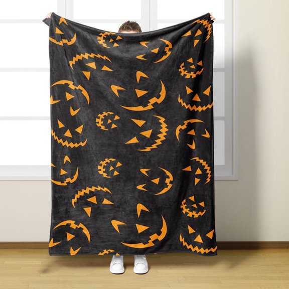 Home Textile Blanket Clearance Cute Blanket Halloween Lightweight Throw Blanket Women Men Soft Cozy Sofa Living Room Bed Blanket Kids Boys All Season, Home Textile Blanket