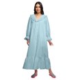 thumbnail image 1 of Moomaya Robe de Nuit à Manches Courtes pour Femmes en Coton, Ligne A, Maxi, Tenue de Nuit, 1 of 5