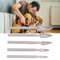 thumbnail image 4 of 3 Flute Engraving Drill, Tricuspid Valve Design High Speed Steel Labor Saving Wood Carving Knife   For Woodworking Projects For Model Making, 4 of 8