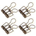thumbnail image 3 of 50Pcs Metal  Clips Hollow Design Strong Clamping Force Long Service Life Versatile, For Document Organization, 3 of 8