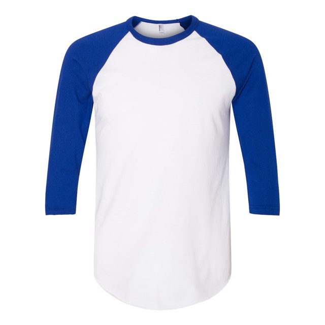 5050 Raglan T-Shirt Manches Trois-Quarts, 2XL, WhiteLapis