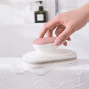 Danhjin Cleaning Supplies Scrub Brush Ergonomic Handle LaborSaving Sponge Head Multifunctional Scrubbing Brush for Bathroom Sponges