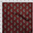 thumbnail image 3 of oneOone Tissu Polyester Lycra Imprimé Cachemire pour Couture, Largeur 56 Pouces, 3 of 4