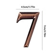 thumbnail image 3 of Vaidha Black Modern House Numbers Mailbox Numbers 0-9 Self-Adhesive Street Door Home Address Metal Numbers For Outside Or Inside Signs Easy Install, 3 of 3